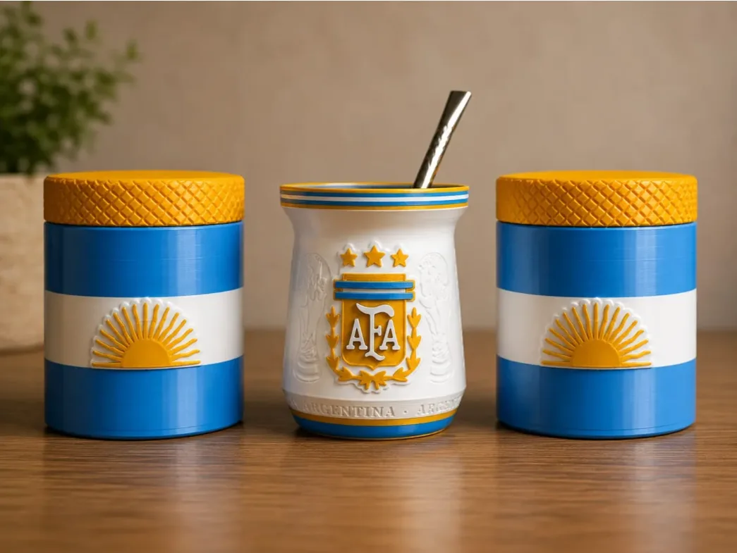 Set Argentina | Mate | Azucarero | Yerbero